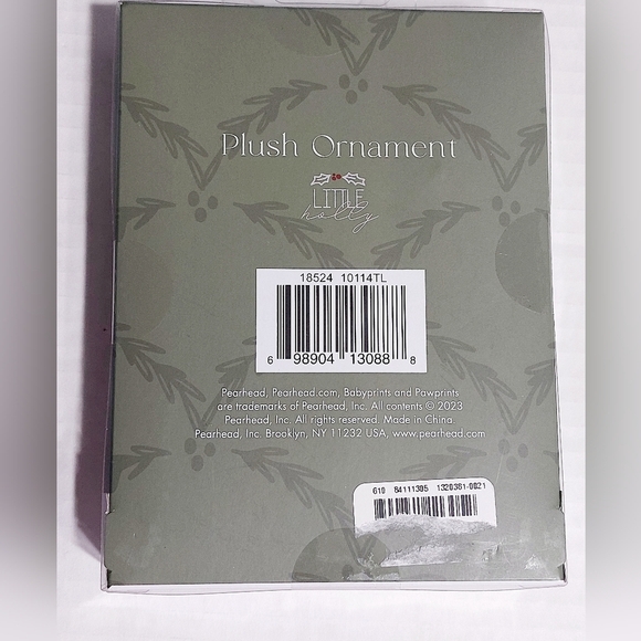 Little Holly "Baby's First Christmas 2023" Plush Stocking Ornament Keepsake - Picture 3 of 4